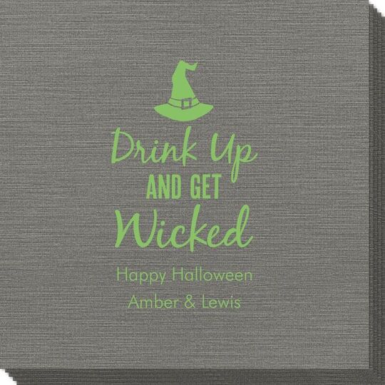 Drink Up and Get Wicked Bamboo Luxe Napkins